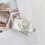 Data Cable Storage Bag Earphone Case Headphone Organizers Earphone Storage Bag Silver bow 1