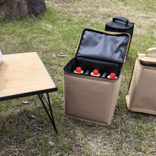 Camping Light Carrying Bag Portable Fuels Cylinder Protective Case Easy to Carry Khaki L