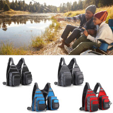 Trout Fishing Gear Multi Pokcet Waistcoat Fly Fishing Vest for Men Black