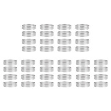 40Pcs Stainless Steel Tart ,Heat-Resistant Perforated Cake Mousse Round Double Rolled Tart Metal Mold 10cm