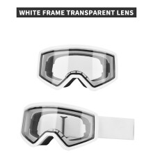 Kids Ski Goggles Photochromic Snowboard Goggles Double Layers Snowboard Glasses Black