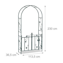 Arco di rose XL per giardino e terrazza decorativa robusta 200 x 100 x 30