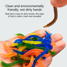 100Pcs Earthworms Baits Artificial Insect Fishing Lures Flexible Soft Lures