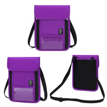 Passport Holder Neck Wallet with RFIDS Blocking Hiddens Neck Pouch for Travel Black