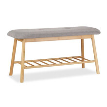 Bancs à chaussures - HELLOSHOP26 - Scandinave - Bambou clair - 4 paires - 100 x 30 x 45 cm