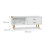 Commodas - HELLOSHOP26 - Comoda Lowboard com bordas arredondadas - Bambu - 2 gavetas - 90x40x45 cm 1