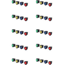 40 X 12V LED Illuminated Rocker -Off Toggle SPST Dash Light Car Boat