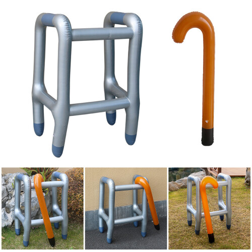 Amusing Inflatable Walking Aid And Stick For Home or Stage Show Props 1