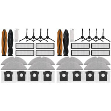 38PCS for D20 Robot Vacuum Accessories Replacement Parts Main Side Brushes Filters Mop Cloths Dust Bags