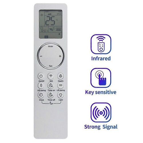 YBE1FB7 For Gree Air Conditioner Infrared Remote Control Replacement 10m Range Wireless Controller_hb 1