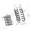 Guitar Bridge Top Hanging String Individual Saddles Guitar Bridge Tailpiec Silver 9