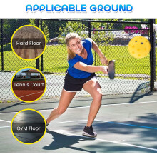 40 Hole Training Pickleballs Competition Paddle Ball 74mm Standard Pickle Balls Rose red