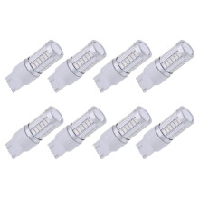 7443, T20 Ampoules LEDRouges 900 Lumens Clignotants Super Lumineux Clignotant A L'Arret du Frein de Stationnement, Feu de Recul, Ampoule de Queue