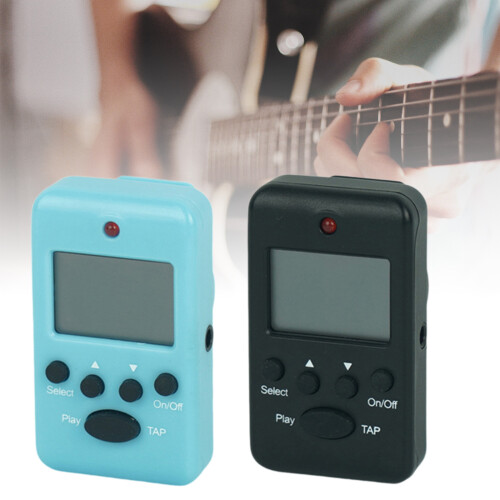 Guitar Digital Metronome, Multifunction Musical Instrument Electronic Metronome Black 2