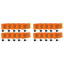 20X 24V Yellow Amber LED Side Lamp Light W/ Wire Connector Plug for FH&FM DAF LF45 20398660