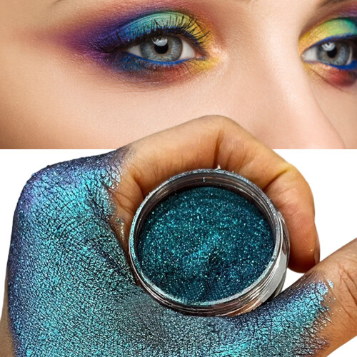 Coloretto Eyeshadow Metallic Eye Makeup,Intense Color Changing Eyeshadow 2 1