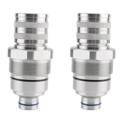 2X 7246802 Replacement Hydraulic Female Flat Face Quick Coupler Skid Steer for
