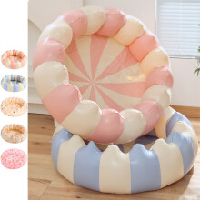 Kids Swimming Pool for Indoor, Inflatable Bathtub with Soft Floor, Music Bear size 90