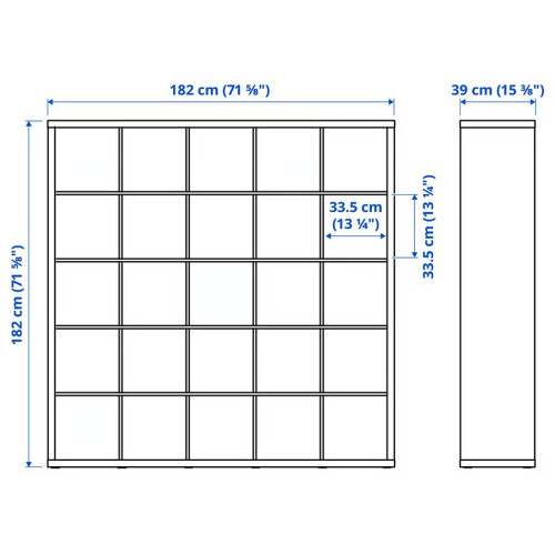 IKEA KALLAX 25 Cube Shelving Unit 182x182 cm 2