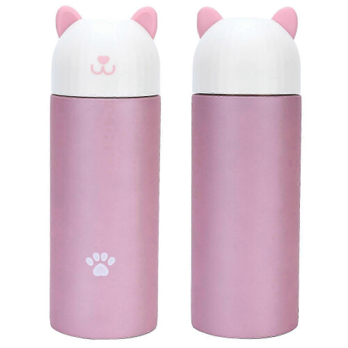 25-26 Insulation Cup - 300ml Cartoon Vacuum Flask with Temperature Display_hb 1