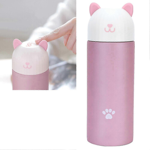 25-26 Insulation Cup - 300ml Cartoon Vacuum Flask with Temperature Display_hb 2