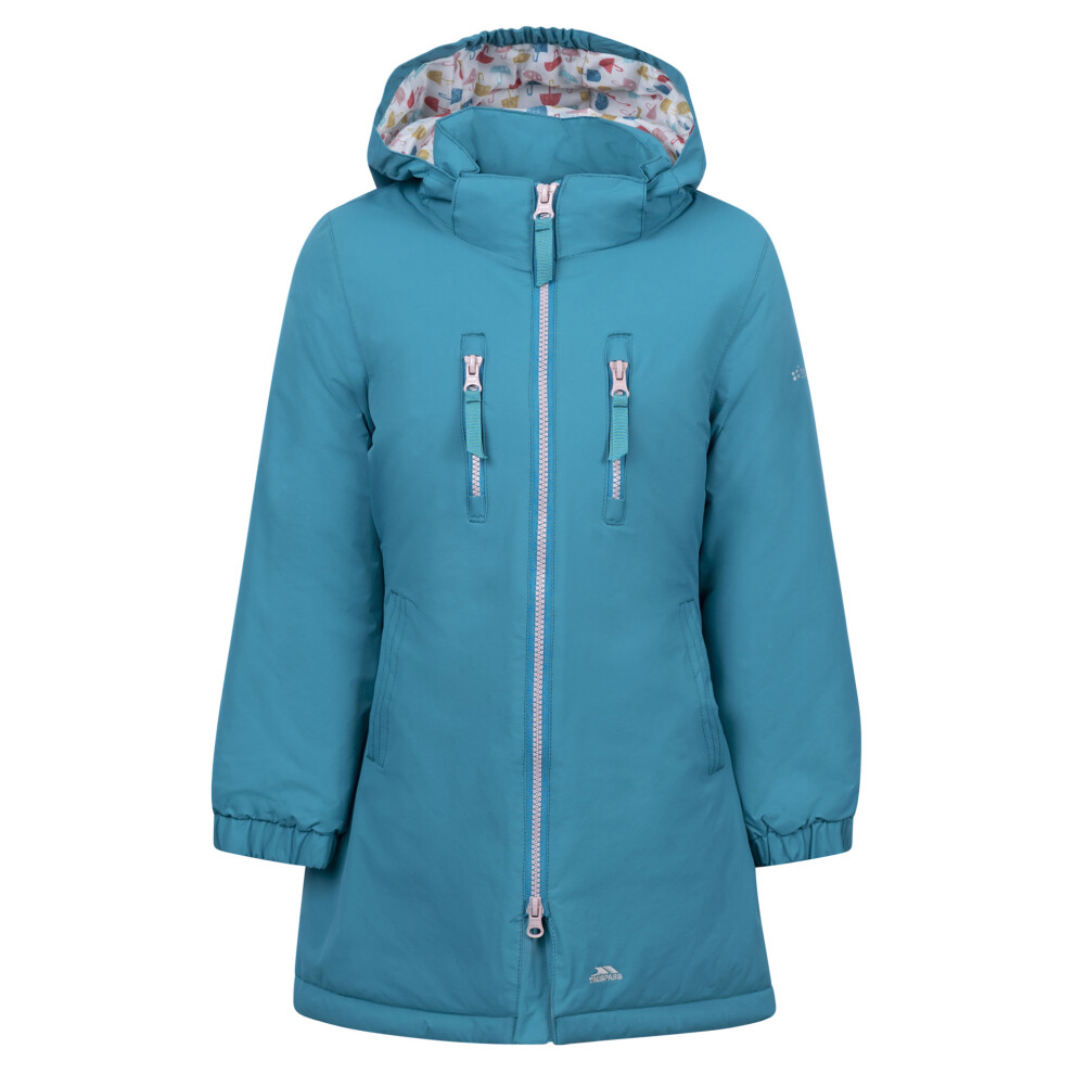 Trespass (7-8 Years, Light Teal) Girls Marybank Raincoat