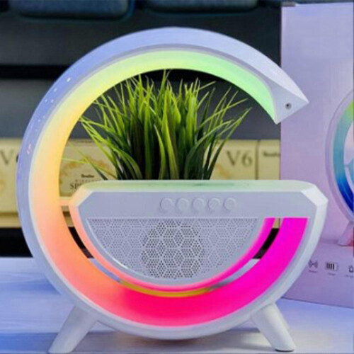 RGB Bluetooth Speaker Alarm Clock with Wireless Charging Function 3 in 1 Multifunction Wireless Speaker with Alarm Clock 1