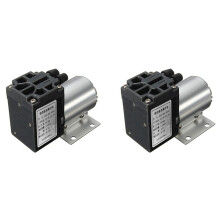 2X 65-120Kpa DC12V 6W -Vakuumpumpe Unterdruck-Saugpumpe mit Halter für Gasanalyse-Probenahme