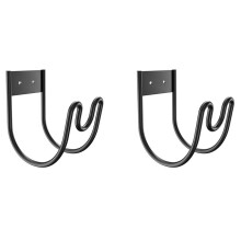 2X Support en Métal pour Tuyau D'Arrosage - Support Mural pour Tuyau D'Arrosage - Support pour Rallonges de Tuyau D'Arrosage et Tuyau D'Aspirateur