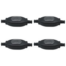 4X 3A 250V 8mm Waterproof In Cord IP65 Round Wire Silver Contact Double Cut Dust