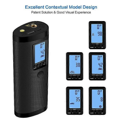 AP2 High Precision Sensor Air Pump Portable Tire Inflator with Power Bank Function 2