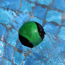 Pool Game Toy Kids Adults Water Bouncing Balls Pool Toy Balls Swimming Yellow and black