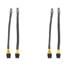 4x ATX 4 Pin Female to Motherboard CPU 8(4+4) Pin Male EPS 12V Converter Adapter Extension Cable Braided Sleeved