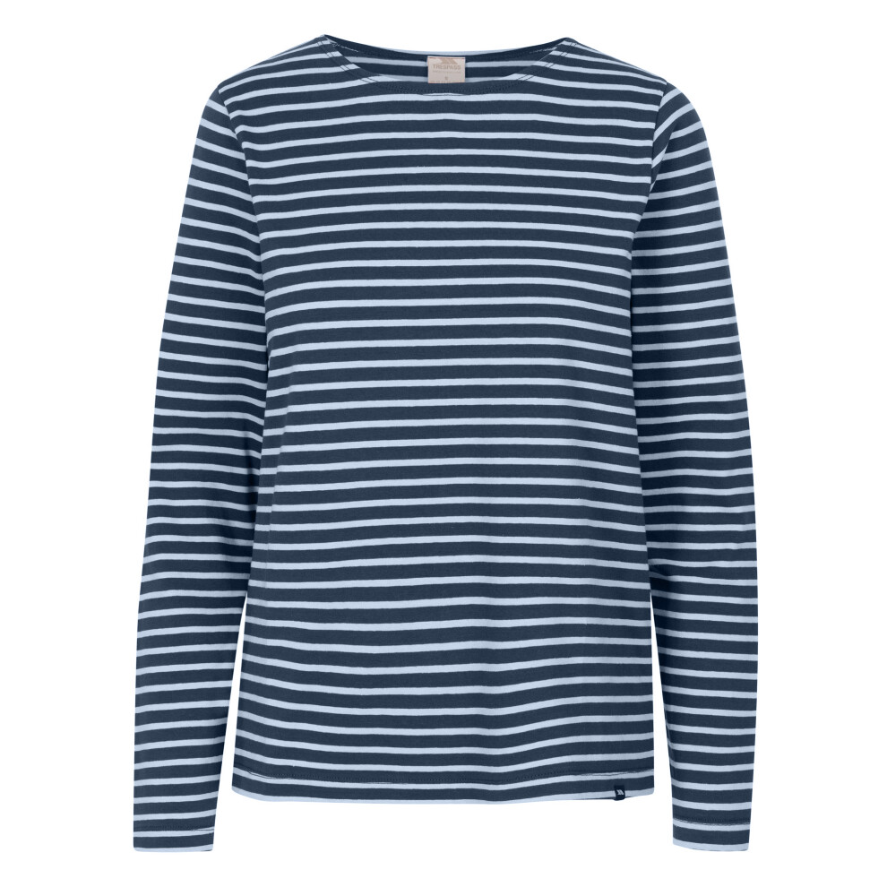 Trespass (L, Navy) Womens/Ladies Karen Yarn Dyed Stripe Shirt