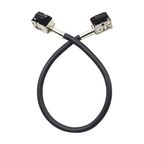 2 Pack Universal D3 HID Socket Adapter Cables with Bulb Wire Connectors, Replacement Headlight Wiring Harness, Black 2