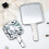 Water Ripples Handheld Mirror Hand Mirror with Handle Cosmetic Mirror Large round size 7