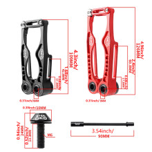 Folding Bike Cycling Brake Caliper Cycling Brake Handle Lever Caliper Tool Black Short arm