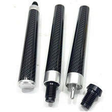 Carbon Fiber Aluminum Alloy Billiard Cue Extension Rod for Enhancing 9inch matching back