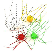 10pcs Slow Sinking Artificial Baits Flexible Whiskers Lure Baits Dices Shaped Red large