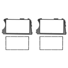 2X 2Din Car Fascia for SSANG YONG Actyon LHD Stereo Fascias Panel Dash Mount Installation Car DVD Frame Kit in-Dash
