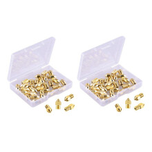 60Pieces Mk8 Nozzle 0.4mm 3D Printer Nozzles Extruder Print for 3D Printer Makerbot Cr-10(2Pc Plastic Box)