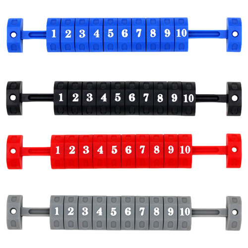 2Pcs 10 Numbers Scoring Counter Indicator Table Football Scoreboard Accessory Blue 1