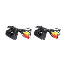 2X Caméra de Logo Avant de Voiture Caméra de Vue Avant de Stationnement étanche pour XR-V CRV Spirior Crosstour