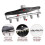 Universal LED Strip Light Mounting Brackets Pair, Self-Adhesive Clip Holders for Flexible Light Strips, Plastic, White 3