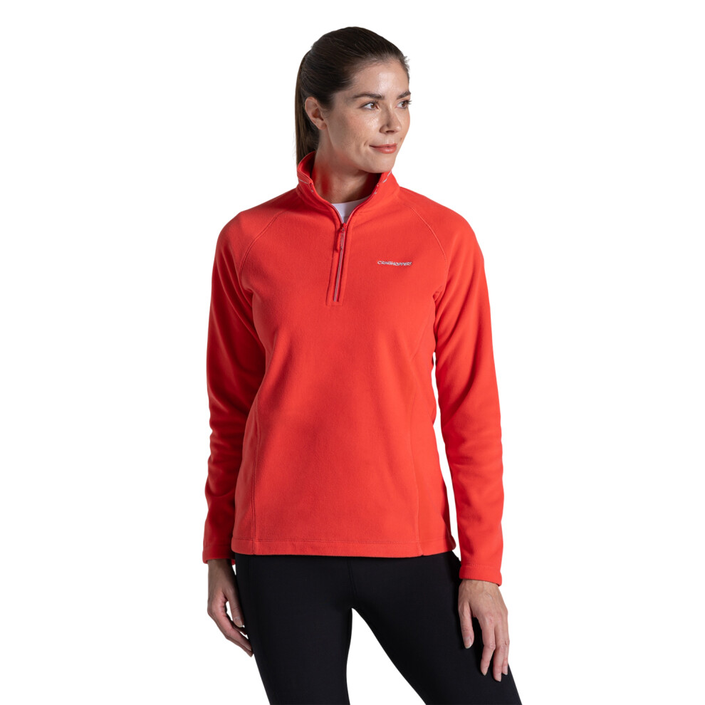 Craghoppers (16 Uk, Red Dawn) Womens/Ladies Miska Vi Half Zip Fleece