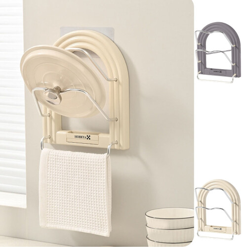 Jacenvly Home Decor Clearance - Επιτοίχια βάση για κατσαρόλες, συμβατή με κουζίνα, χωρίς