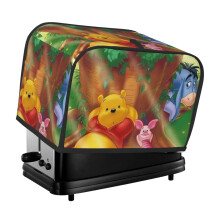 Winnie Puuh Toasterabdeckung für 2 Scheiben, Brotstaubschutz & Fingerabdruckschutz – Polyester, Abdeckungen für kleine Küchengeräte