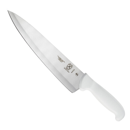 Cuchillo de chef Mercer Culinary Ultimate Steel de 25 cm, blanco