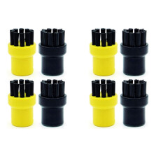 Ensemble de Brosses Rondes [8 Pièces] Convient pour Les Accessoires de Nettoyeur Vapeur pour , Brosse Ronde pour , Brosse à Coulis pour