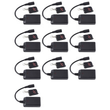 10X Tragbarer 3-Pin-XLR-Funkfernbedienungsempfänger für Rauchnebelmaschine, DJ-Bühnenempfänger, Nebelgerät, 400 W, 900 W, 1500 W